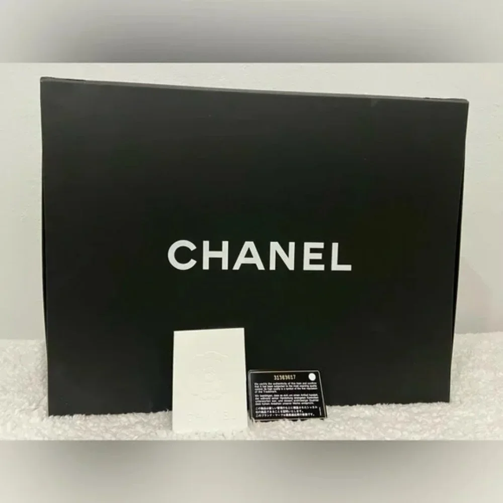 Chanel Large Deauville in Black/Gray with Gold Hardware